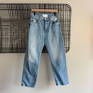 Mother the ditcher crop jeans in resting beach face